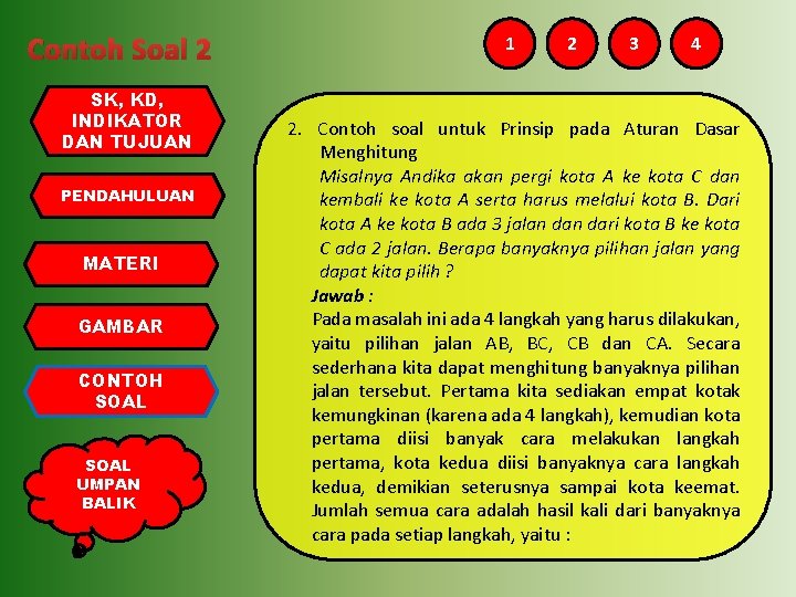 Contoh Soal 2 SK, KD, INDIKATOR DAN TUJUAN PENDAHULUAN MATERI GAMBAR CONTOH SOAL UMPAN