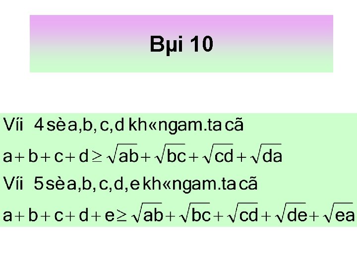 Bµi 10 