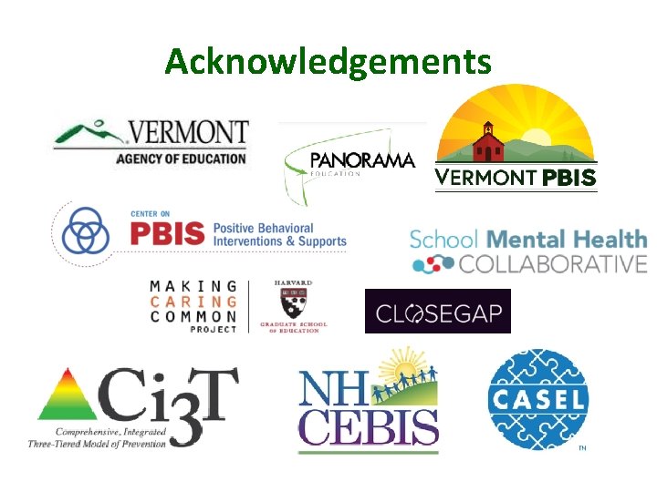 Acknowledgements 