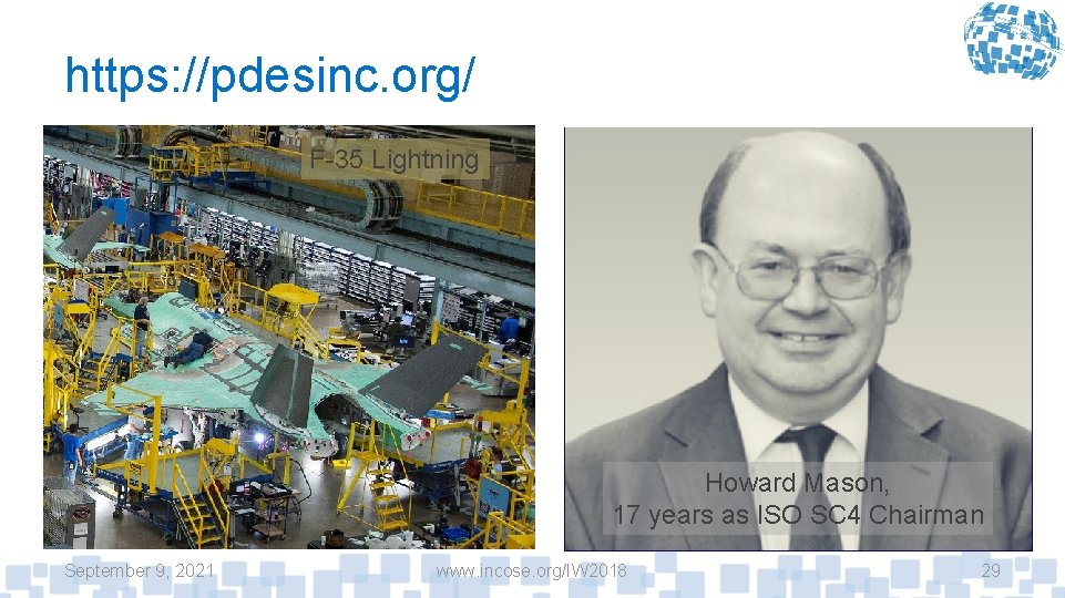 https: //pdesinc. org/ F-35 Lightning Howard Mason, 17 years as ISO SC 4 Chairman