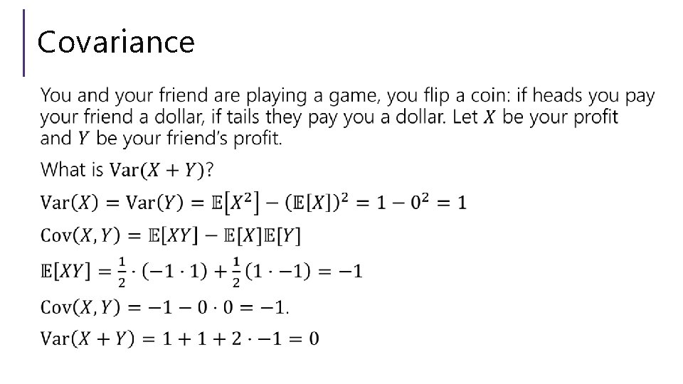 Covariance 