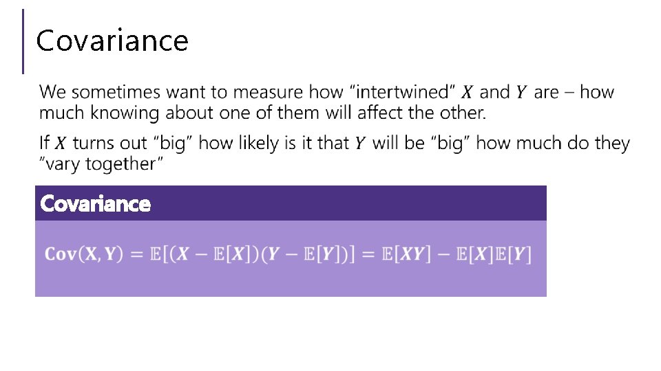 Covariance 