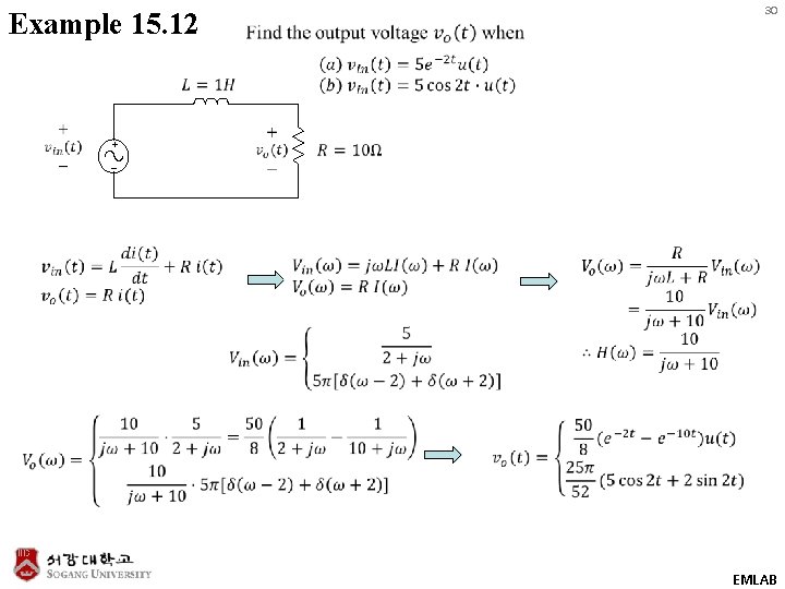 Example 15. 12 30 EMLAB 