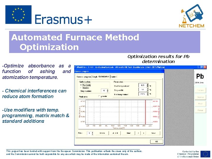 Automated Furnace Method Optimization • -Optimize absorbance as a function of ashing and atomization