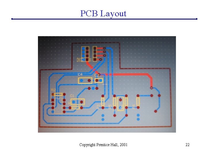 PCB Layout Copyright Prentice Hall, 2001 22 