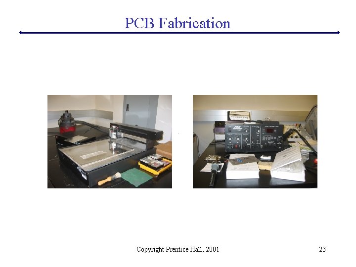 PCB Fabrication Copyright Prentice Hall, 2001 23 