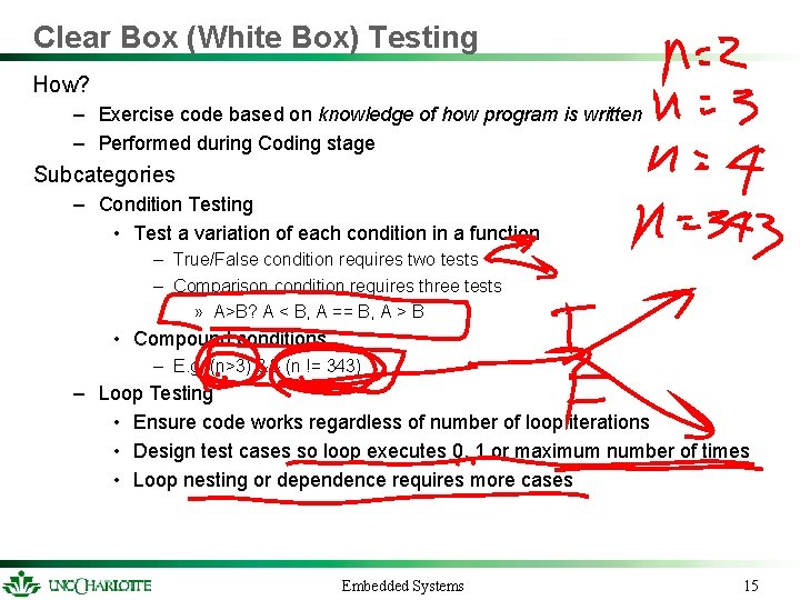 Clear Box (White Box) Testing How? – Exercise code based on knowledge of how