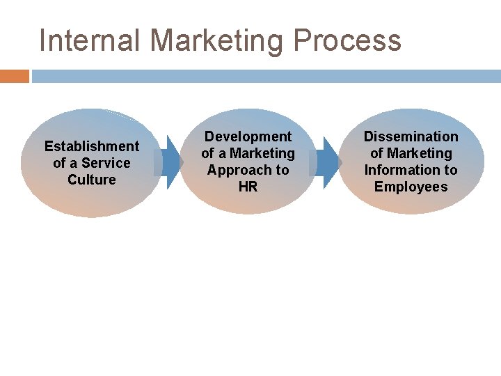 Internal Marketing Process Establishment of a Service Culture Development of a Marketing Approach to