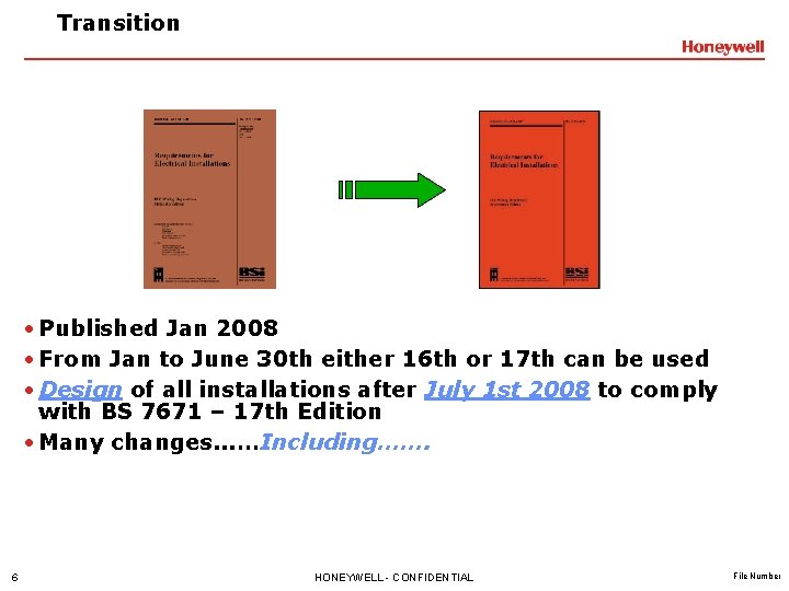Transition • Published Jan 2008 • From Jan to June 30 th either 16