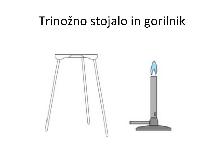 Trinožno stojalo in gorilnik 