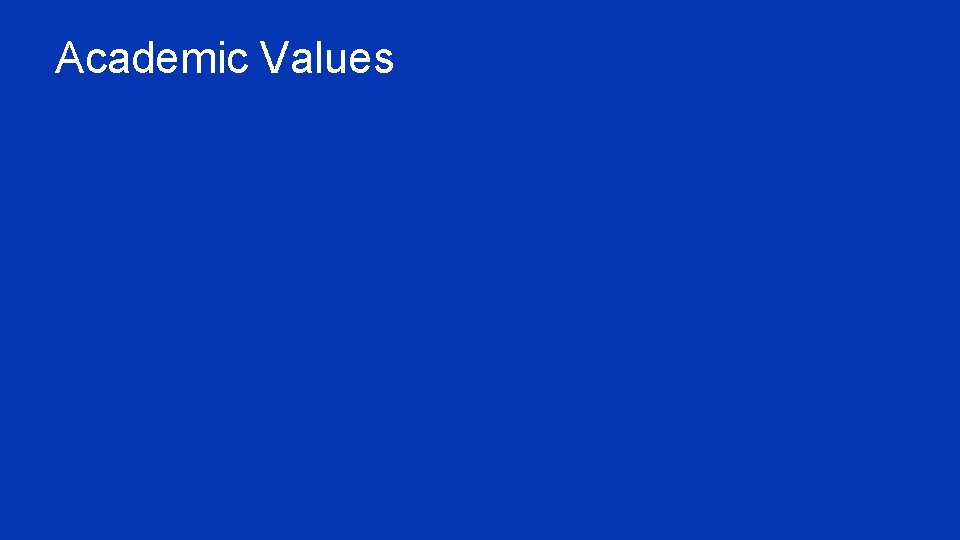 Academic Values 