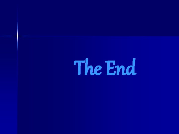 The End 