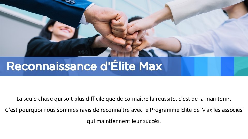 Reconnaissance d'Élite Max La seule chose qui soit plus difficile que de connaître la