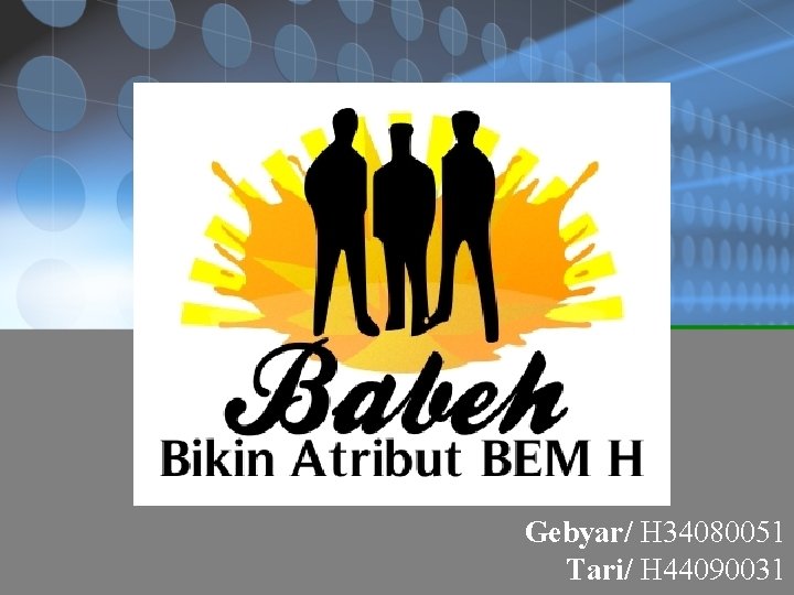 Gebyar/ H 34080051 Tari/ H 44090031 