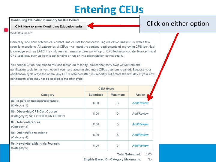 Entering CEUs 39 