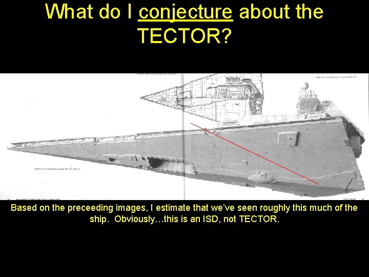 What do I conjecture about the TECTOR? Based on the preceeding images, I estimate