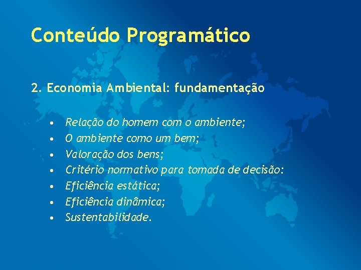 GESTO ECONMICA DE RECURSOS NATURAIS E POLTICA AMBIENTAL
