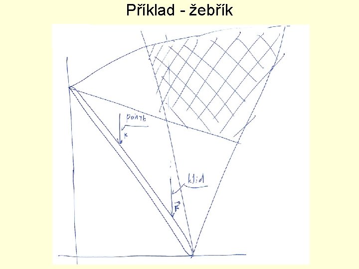 Příklad - žebřík 