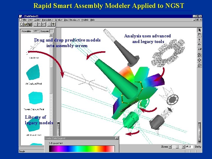 Rapid Smart Assembly Modeler Applied to NGST Drag and drop predictive models into assembly