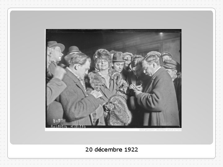 20 décembre 1922 