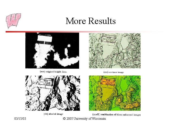 More Results 03/15/03 © 2005 University of Wisconsin 