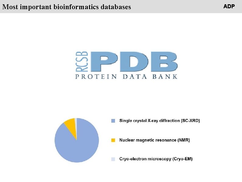 People Most important bioinformatics databases ADP 