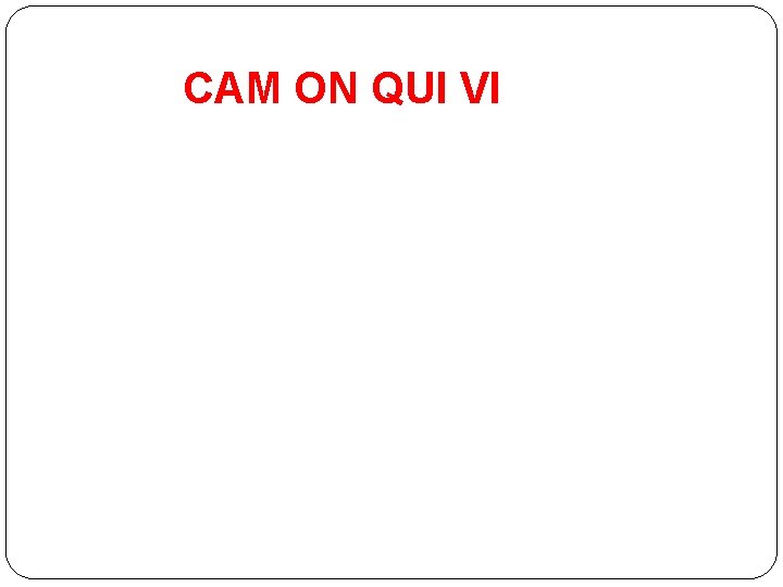 CAM ON QUI VI 