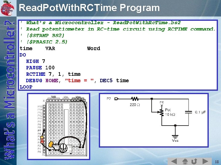 Read. Pot. With. RCTime Program 18 