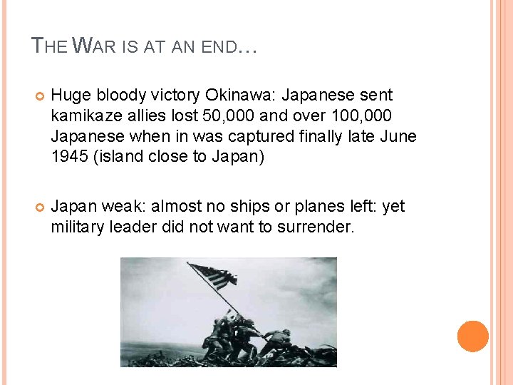 THE WAR IS AT AN END… Huge bloody victory Okinawa: Japanese sent kamikaze allies