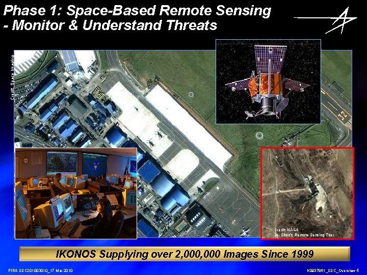 Credit: Space Imaging Phase 1: Space-Based Remote Sensing - Monitor & Understand Threats Credit: Credit: Space Imaging Phase 1: Space-Based Remote Sensing - Monitor & Understand Threats Credit: