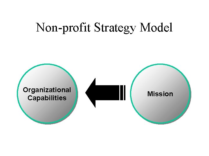 Non-profit Strategy Model Organizational Capabilities Mission 