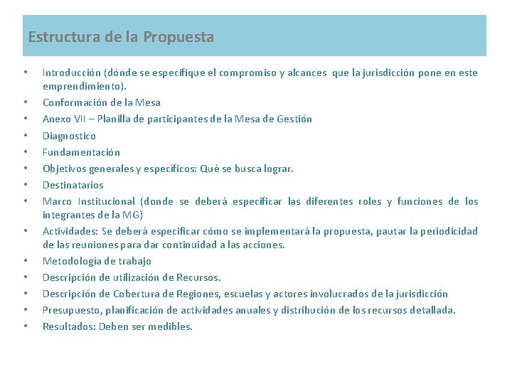 Estructura de la Propuesta • • • • Introducción (dónde se especifique el compromiso