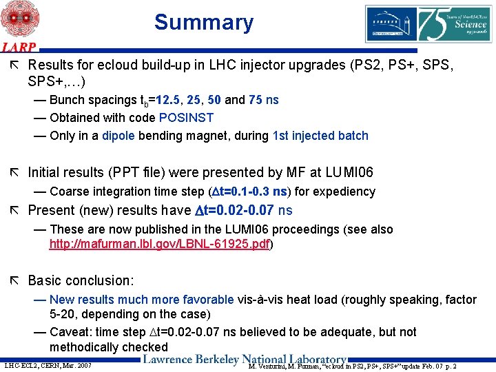 Summary ã Results for ecloud build-up in LHC injector upgrades (PS 2, PS+, SPS+,