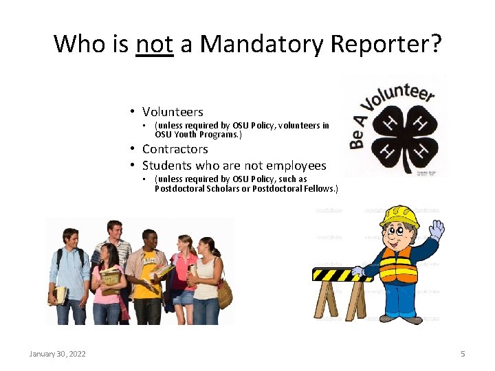 Mandatory Reporting of Child Abuse What is ORS