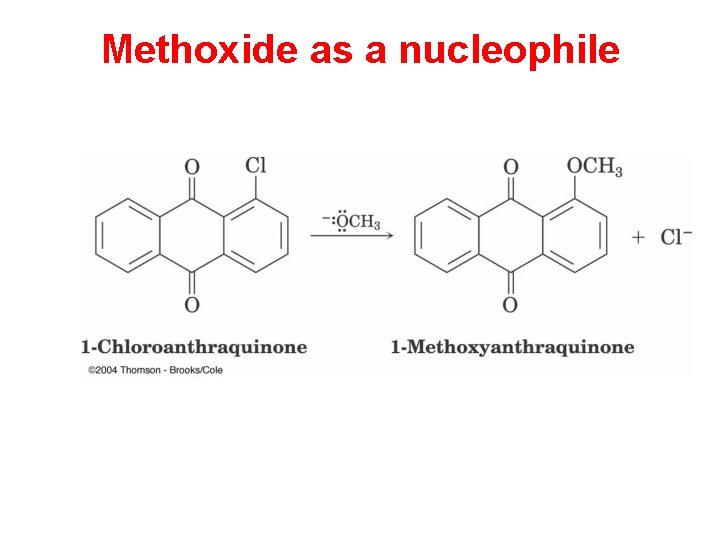 Methoxide as a nucleophile 