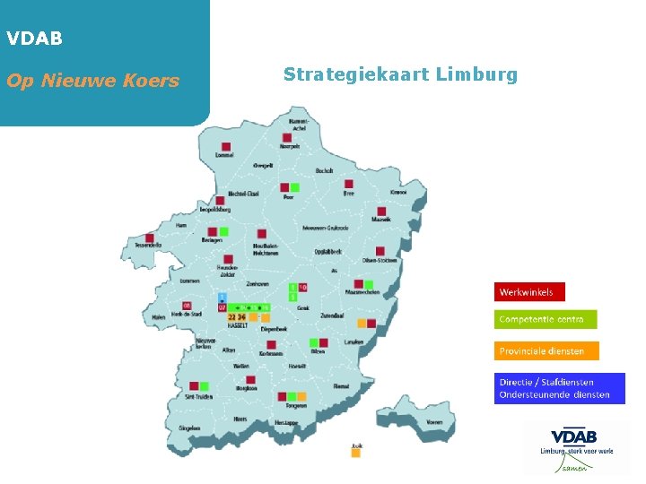 VDAB Op Nieuwe Koers Strategiekaart Limburg 