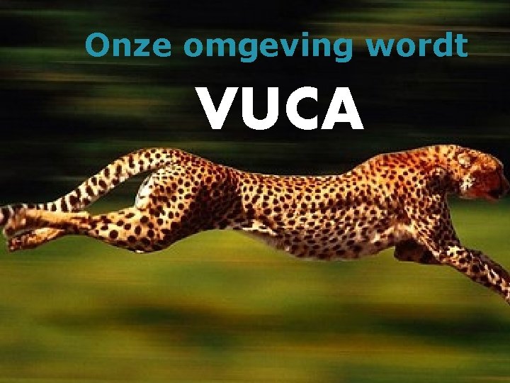 Onze omgeving wordt VUCA 