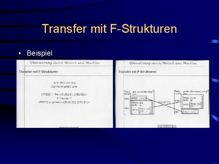 Transfer mit F-Strukturen • Beispiel 