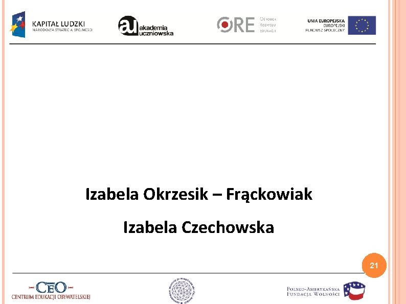 Izabela Okrzesik – Frąckowiak Izabela Czechowska 21 