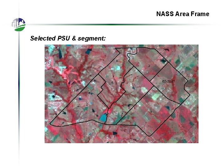 NASS Area Frame Selected PSU & segment: 