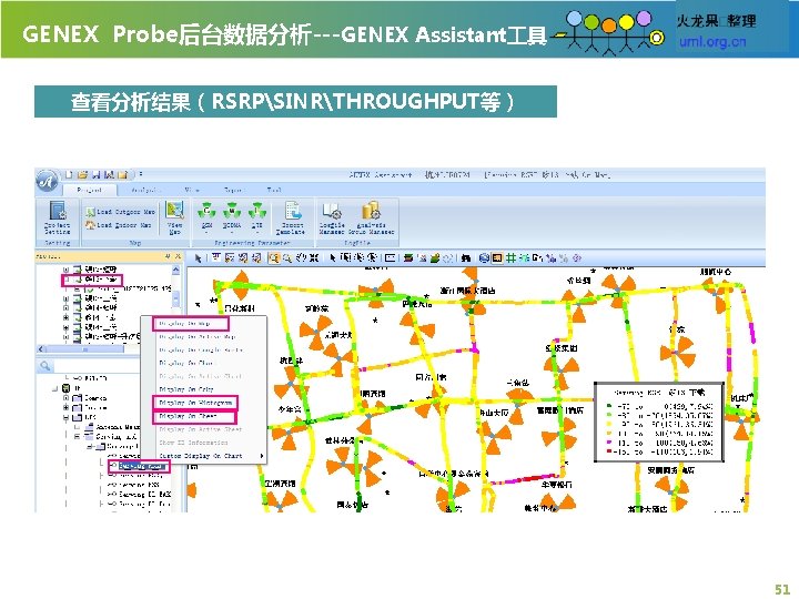 GENEX Probe后台数据分析---GENEX Assistant 具 查看分析结果（RSRPSINRTHROUGHPUT等） 51 
