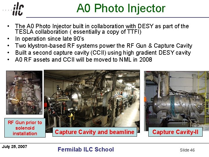 A 0 Photo Injector Americas • The A 0 Photo Injector built in collaboration
