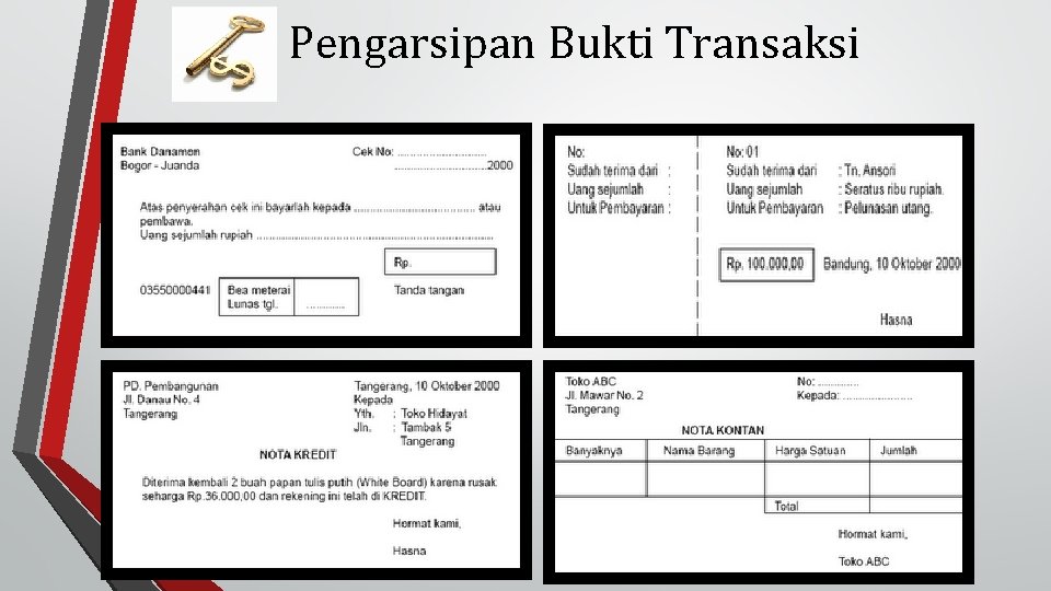 Pengarsipan Bukti Transaksi 