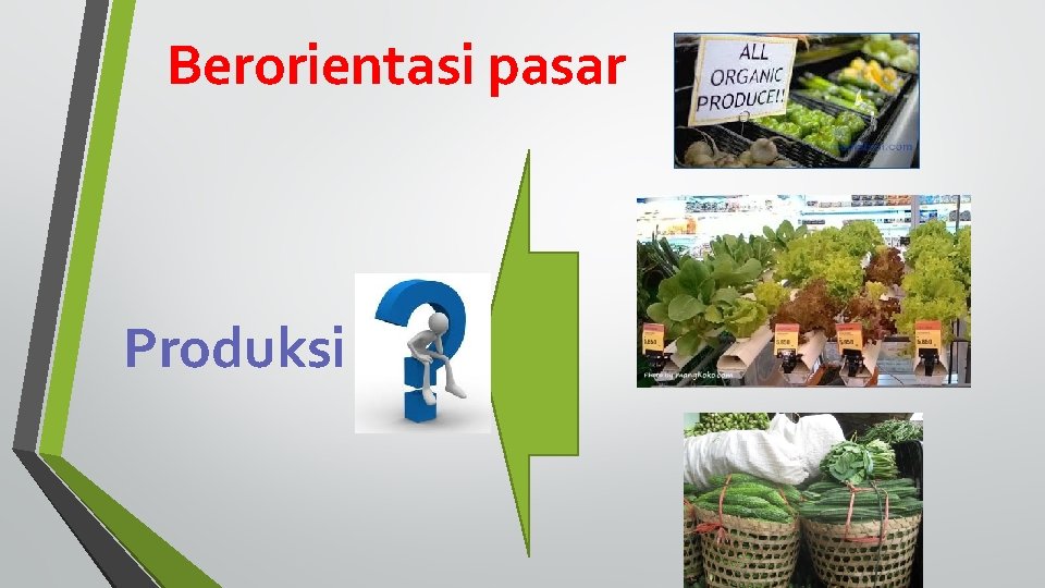 Berorientasi pasar Produksi 