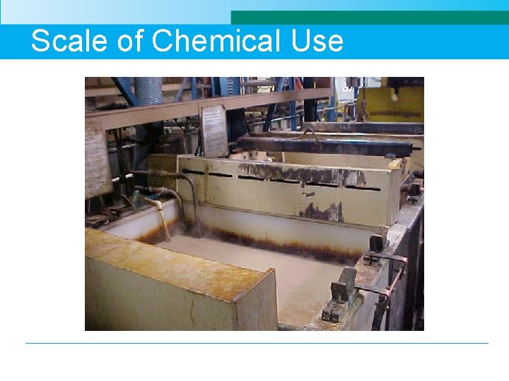 Scale of Chemical Use 