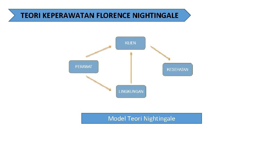 TEORI KEPERAWATAN FLORENCE NIGHTINGALE Model Teori Nightingale 