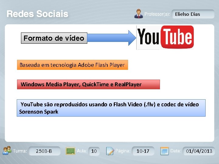 Elielso Dias Formato de vídeo Baseada em tecnologia Adobe Flash Player Windows Media Player,