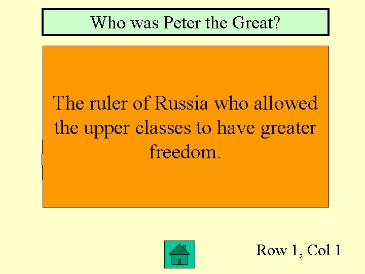 Who was Peter the Great? The ruler of Russia who allowed the upper classes