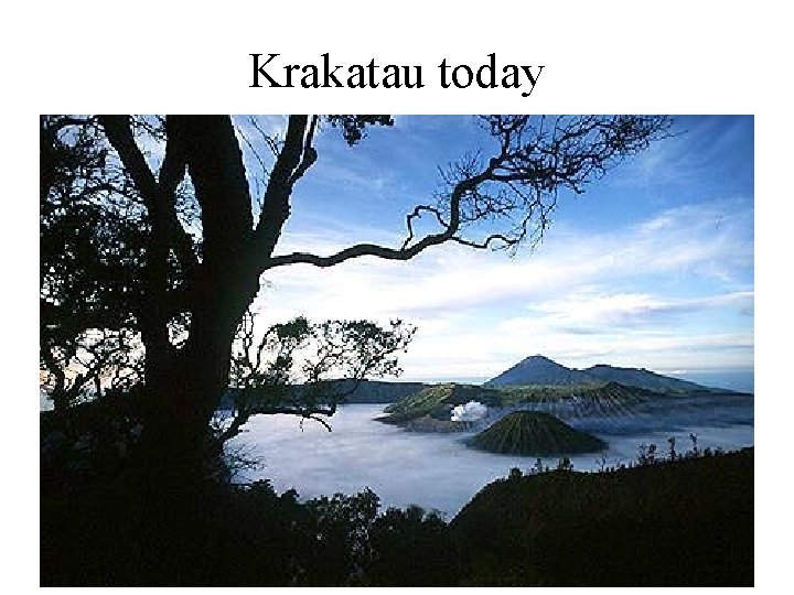 Krakatau today 