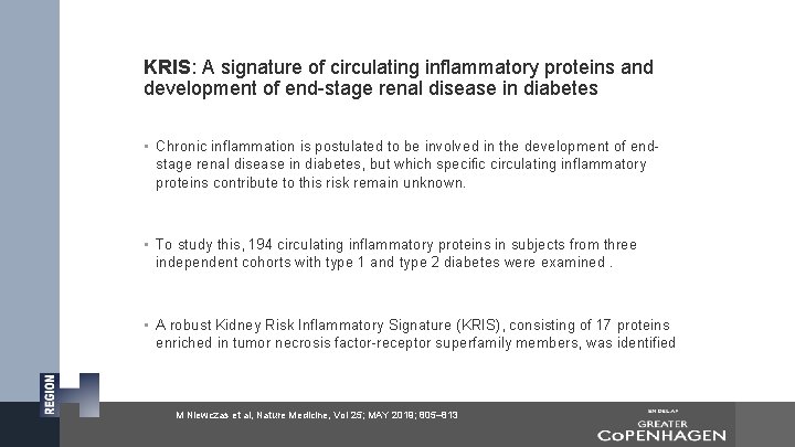 KRIS: A signature of circulating inflammatory proteins and development of end-stage renal disease in